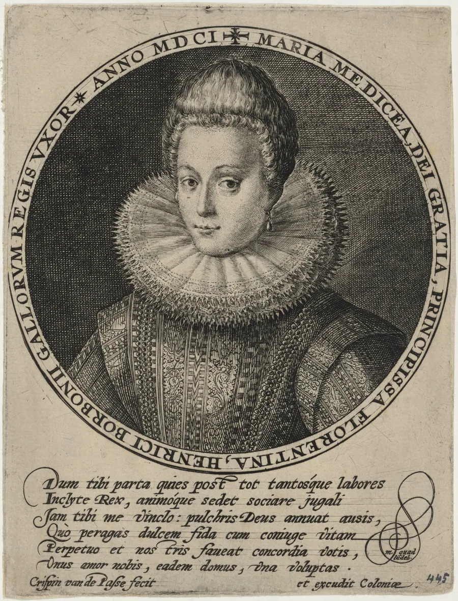 Marie de Medicis, Queen of France by Crispijn van de Passe I