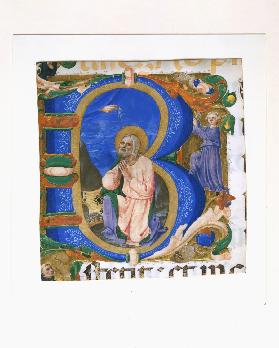 King David in Prayer in an Initial B by Zanobi Strozzi