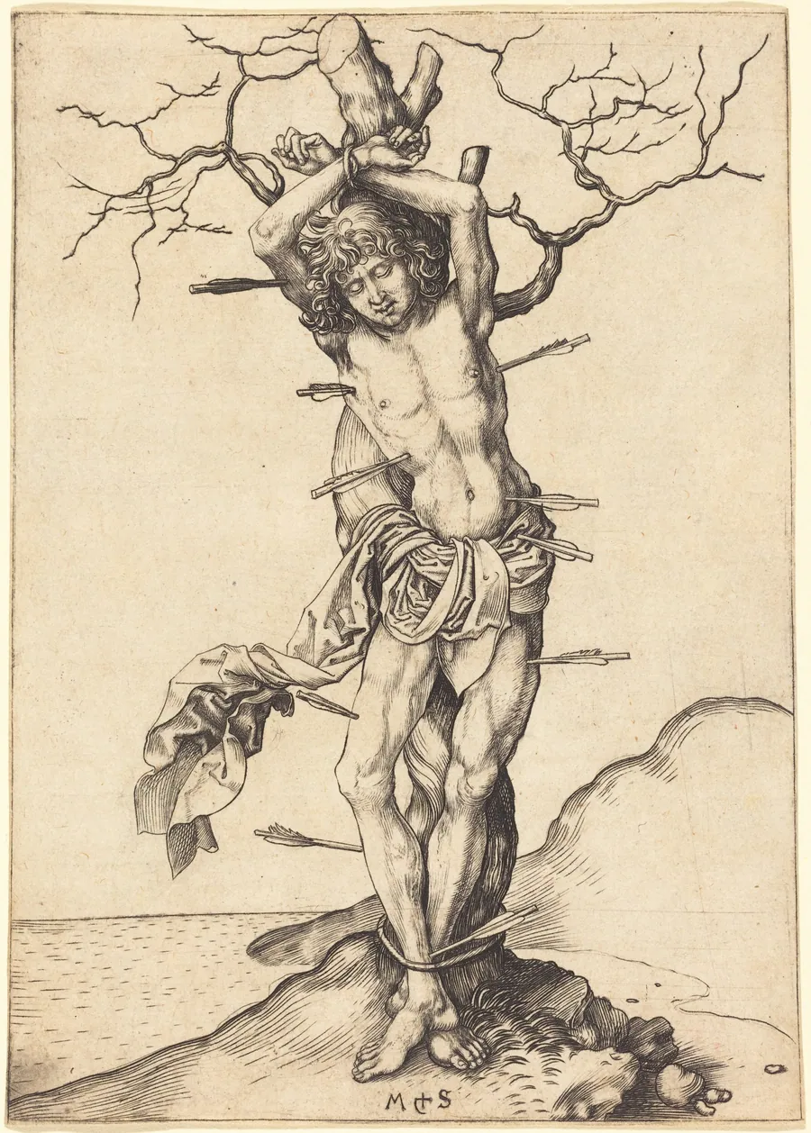 Saint Sebastian by Martin Schongauer