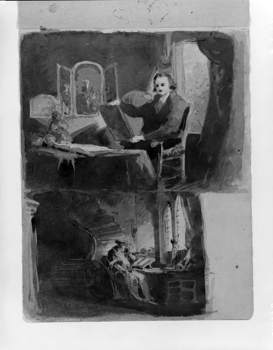 Abraham Francen, the Scholar (from Sketchbook) by Thomas Sully