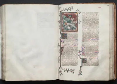 The Gotha Missal: Fol. 103r, St. Andrew Being Tied to the Cross