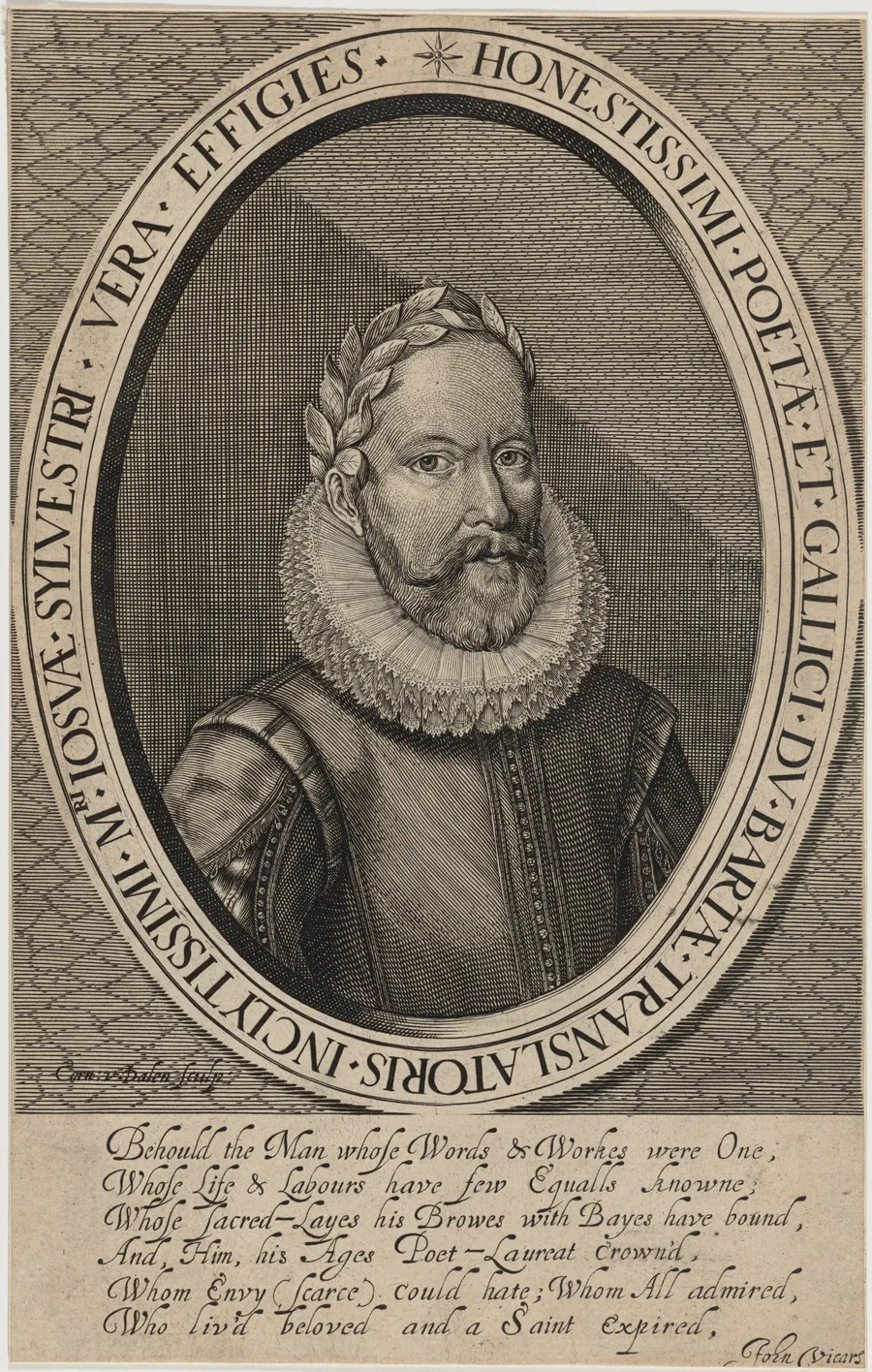 Josuah Sylvester, Poet by Cornelis van Dalen I