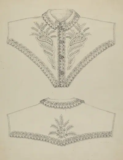 Embroidered Night Gown