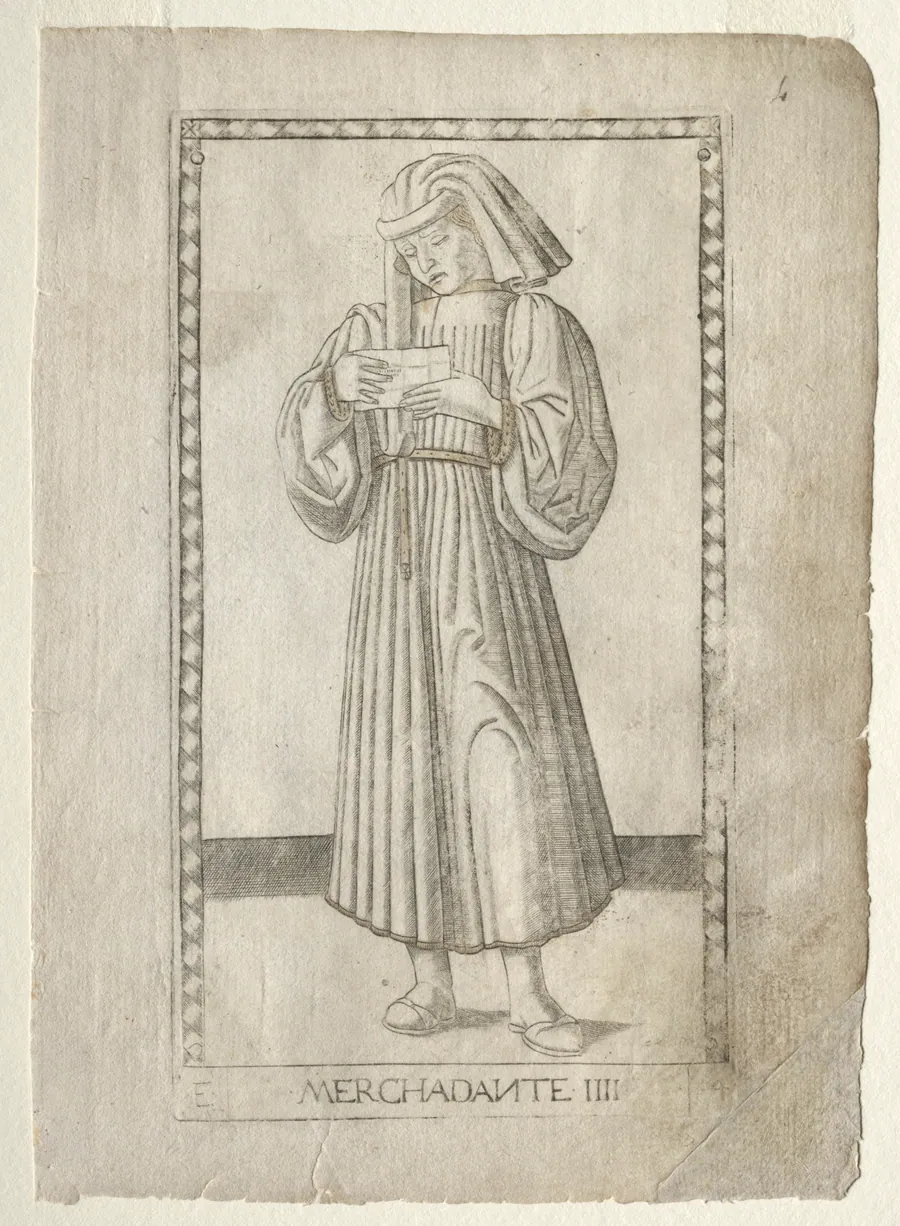 The Merchant (from the Tarocchi, series E: Conditions of Man, #4) by Master of the E-Series Tarocchi