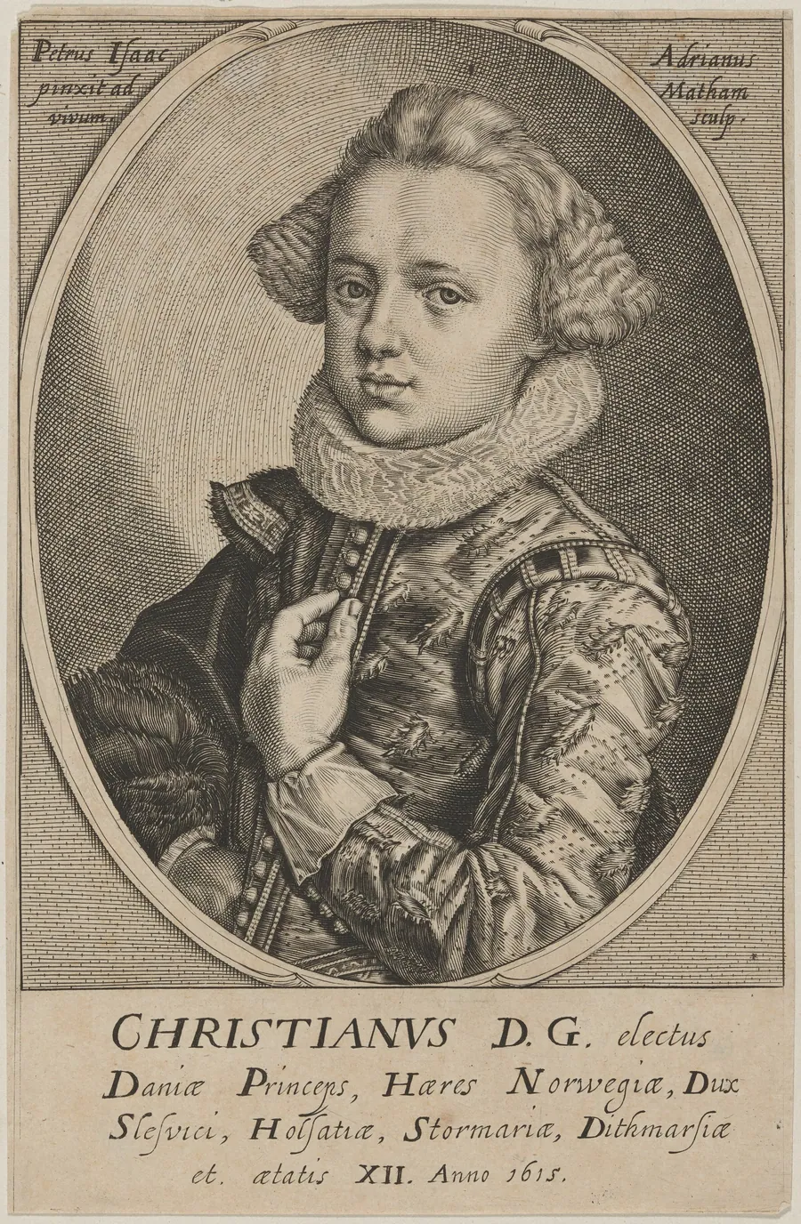 Prince Christian of Denmark, Son of Christian IV by Adriaen Matham