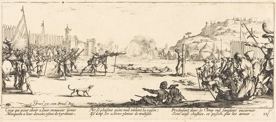 The Firing Squad by Jacques Callot