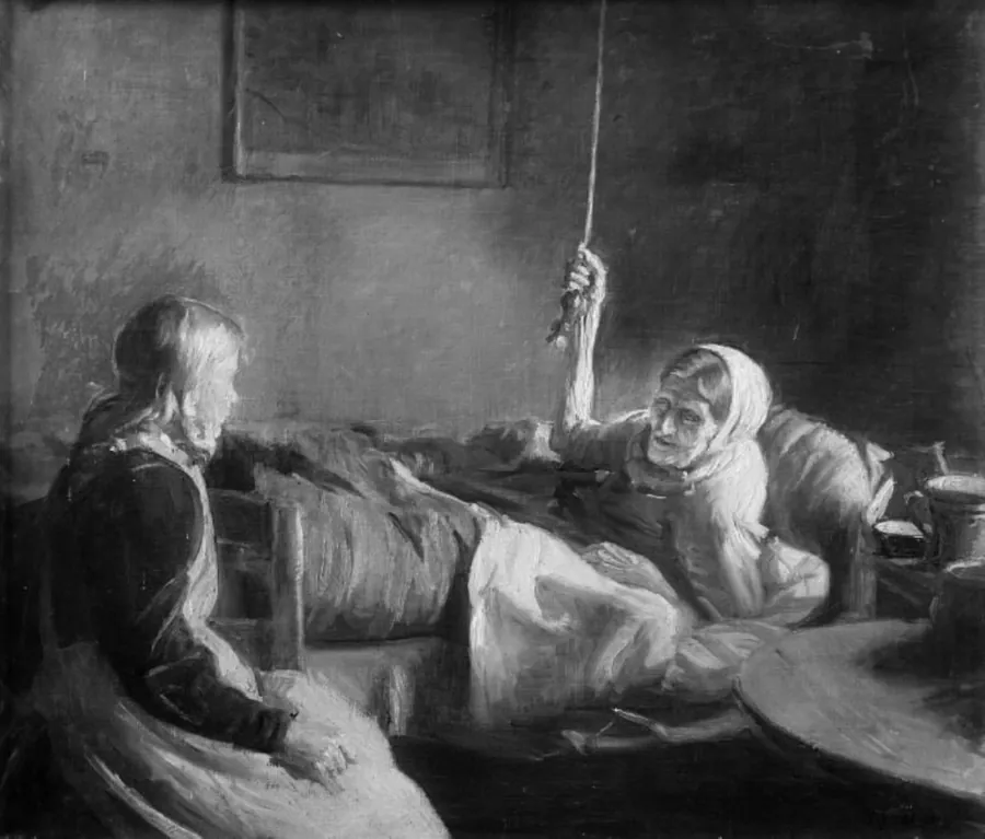Gamle Ole Eriksens by Michael Ancher
