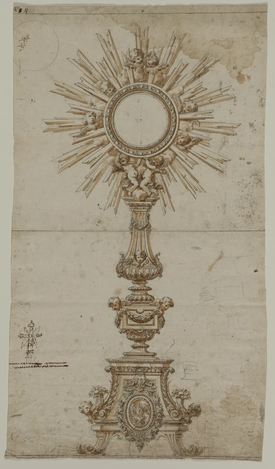 Design for a Monstrance by Anonymous