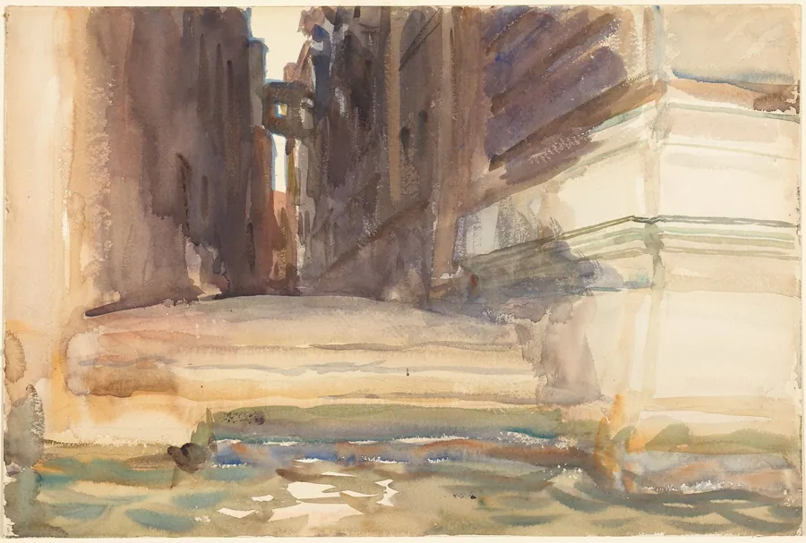 The Calle della Rosa with the Monte di Pietà, Venice by John Singer Sargent