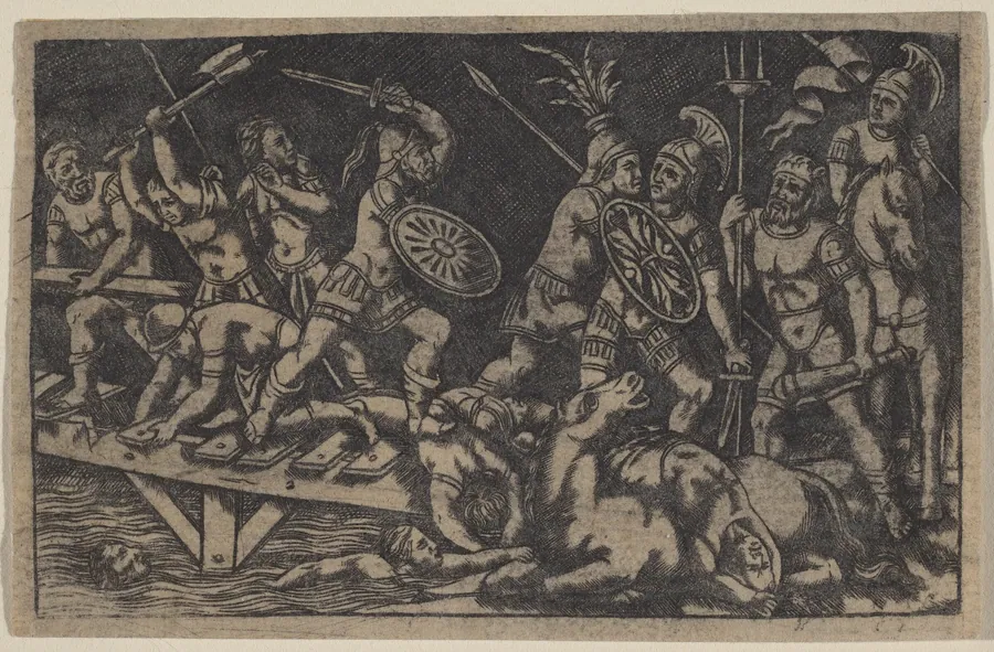Horatius Cocles by Italian 18th Century