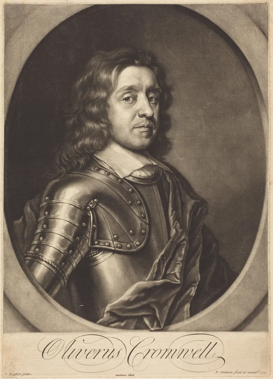 Oliver Cromwell by Peter Pelham
