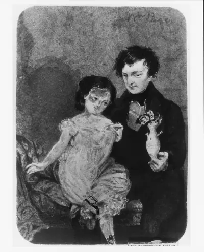 Man and Child (from McGuire Scrapbook)