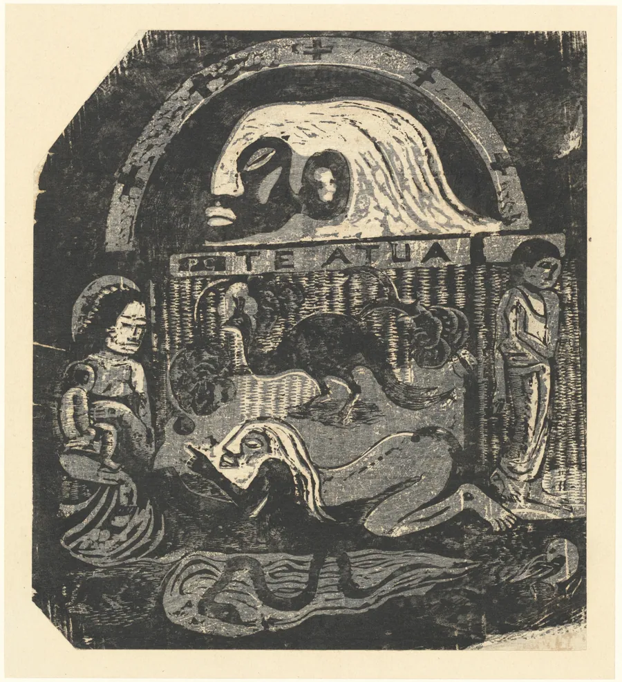 Te Atua (The Gods) Small Plate by Paul Gauguin