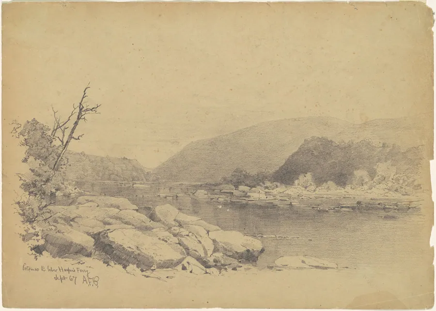 Potomac River Below Harper's Ferry by Andrew Fisher Bunner