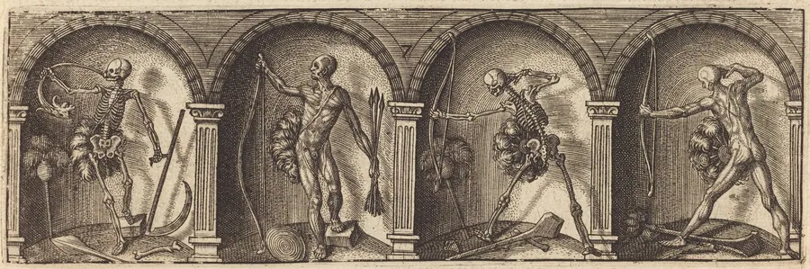 Les divers pourtraicts et figures VII by Master AD