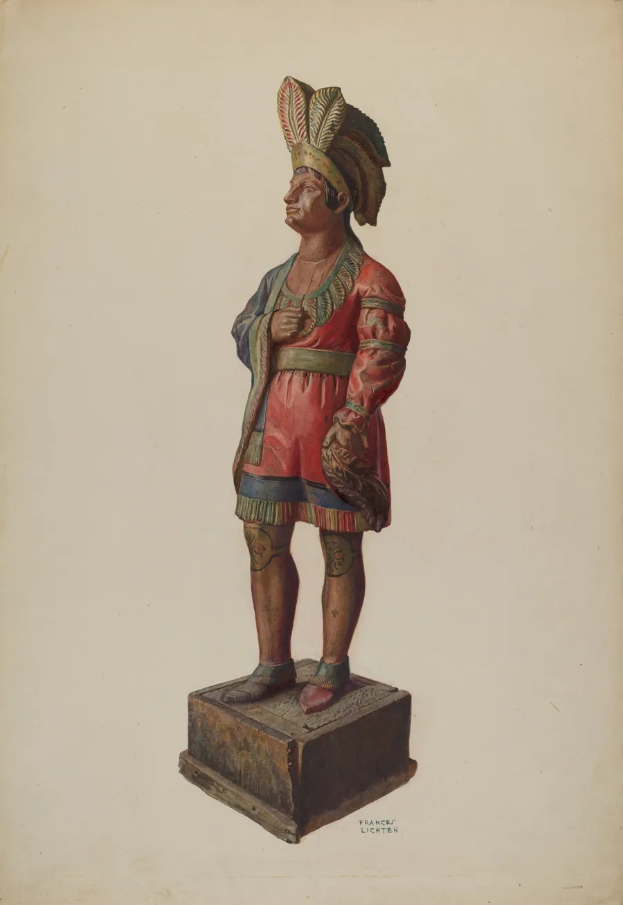 Cigar Store Indian by Frances Lichten