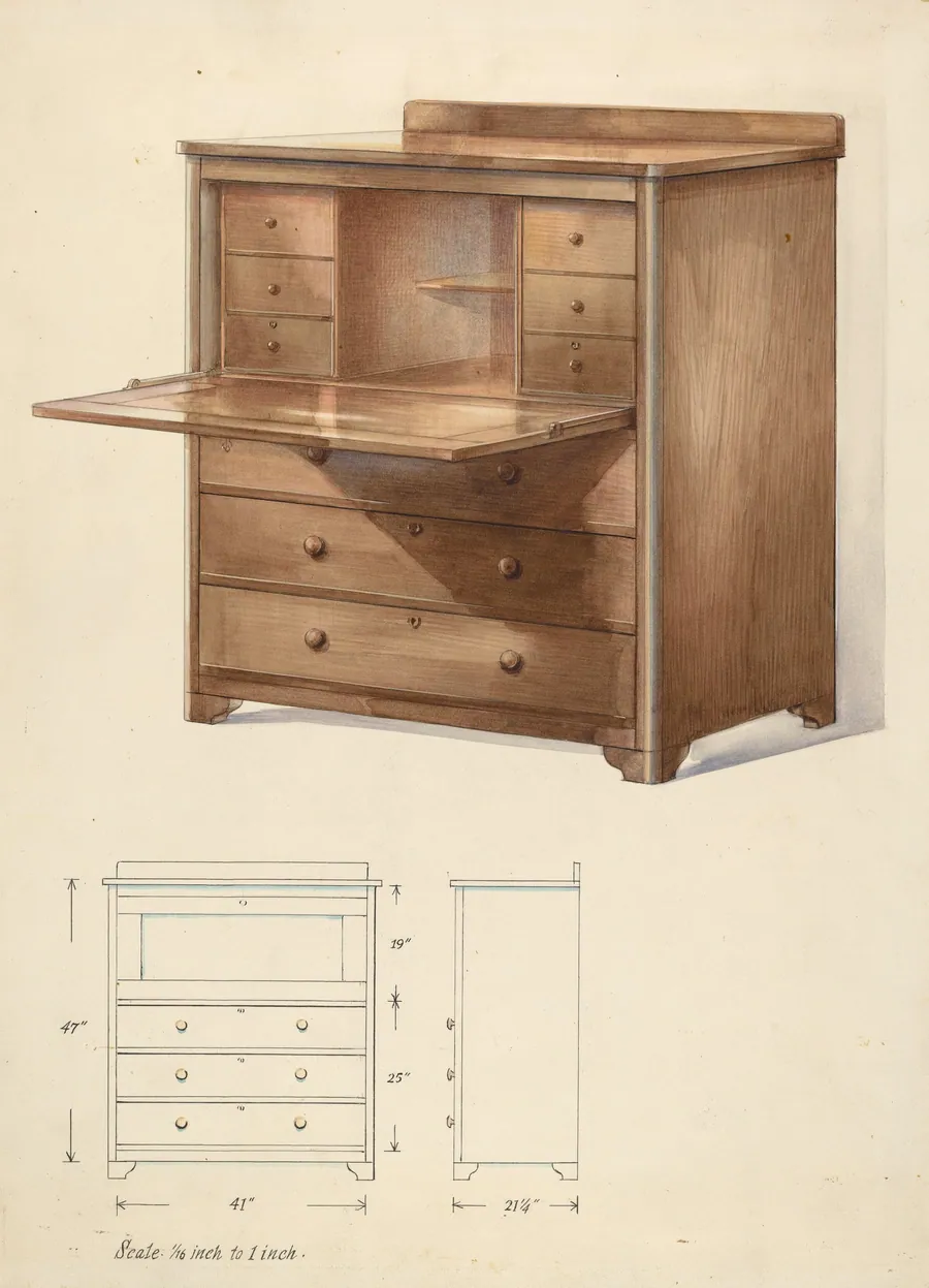Bishop Hill: Desk by Alfred Koehn