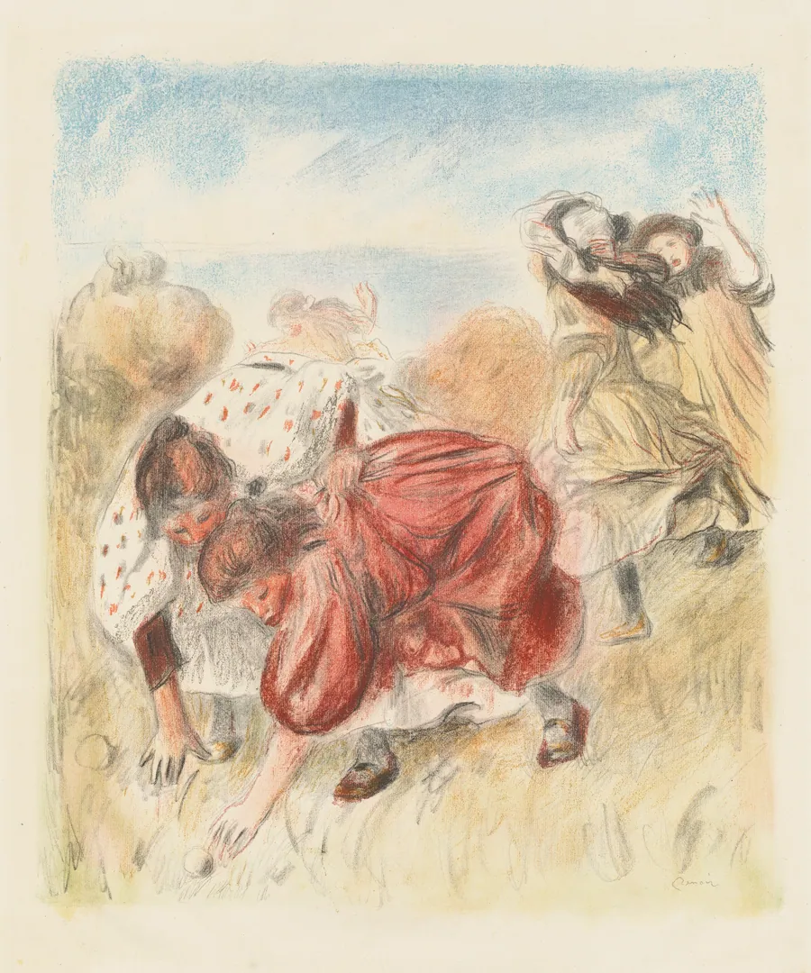 Children Playing Ball (Enfants jouant a la balle) by Auguste Renoir