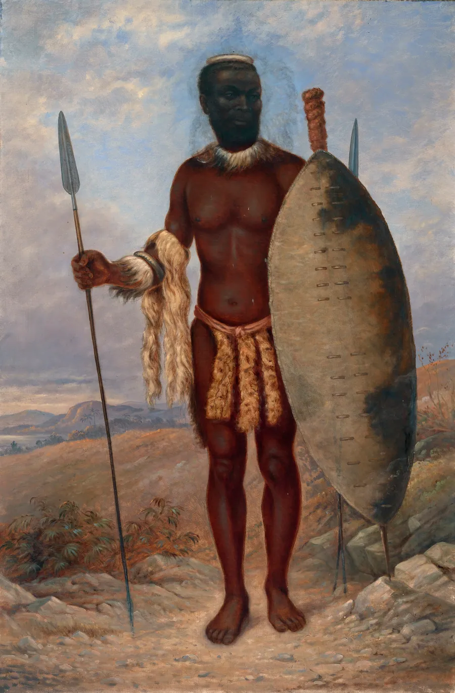 Zulu Man by Antonion Zeno Shindler, 1813 Bulgaria-died Washington, DC 1899