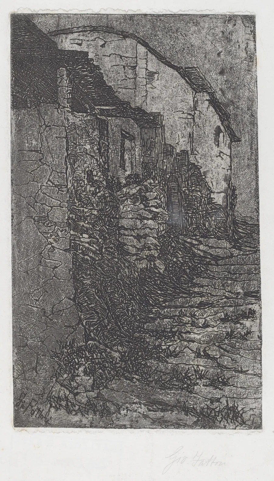 Bauco near Rome (Bauco presso Roma) by Giovanni Fattori