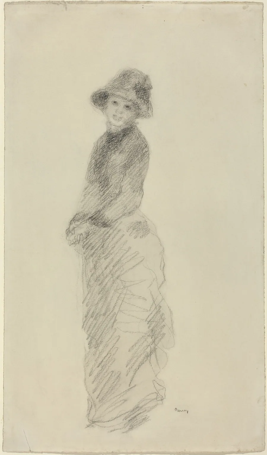 Young Woman Standing by Auguste Renoir