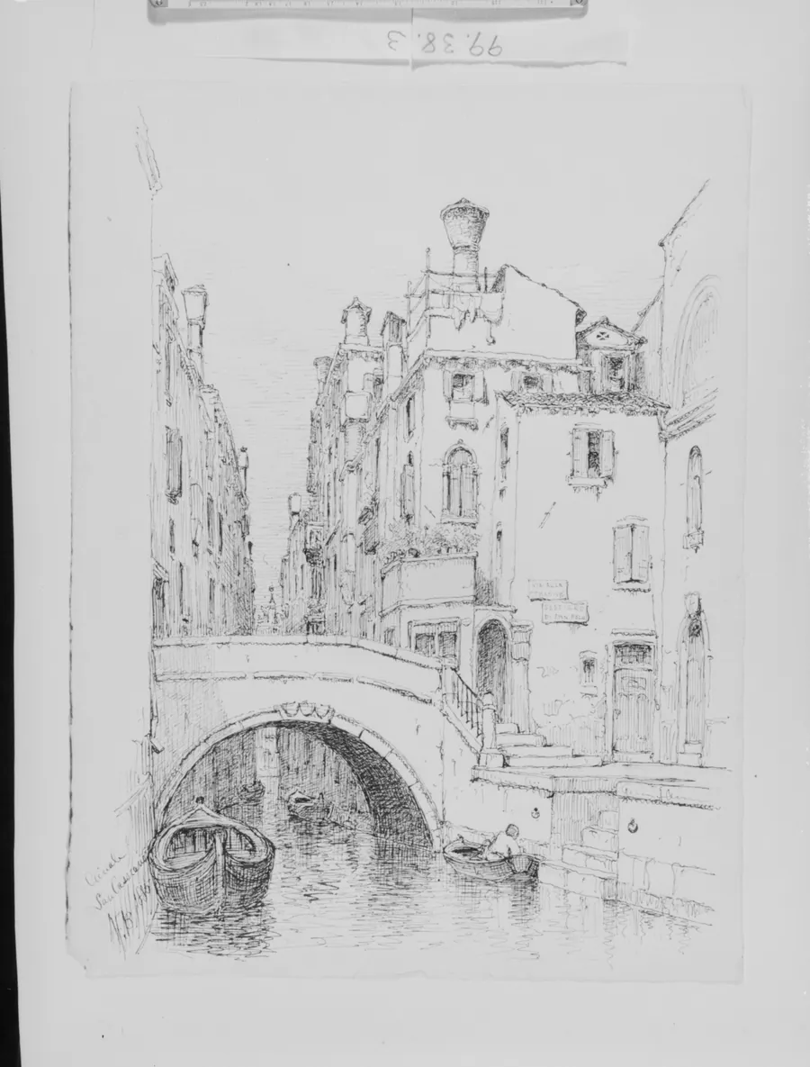 Canal San Cassiano, Venice by Andrew Fisher Bunner