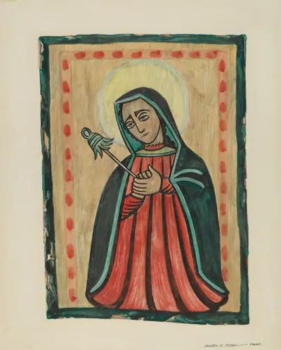 Retablo-Our Lady of Sorrows "Nuestra Senora de los Siete Dolores
