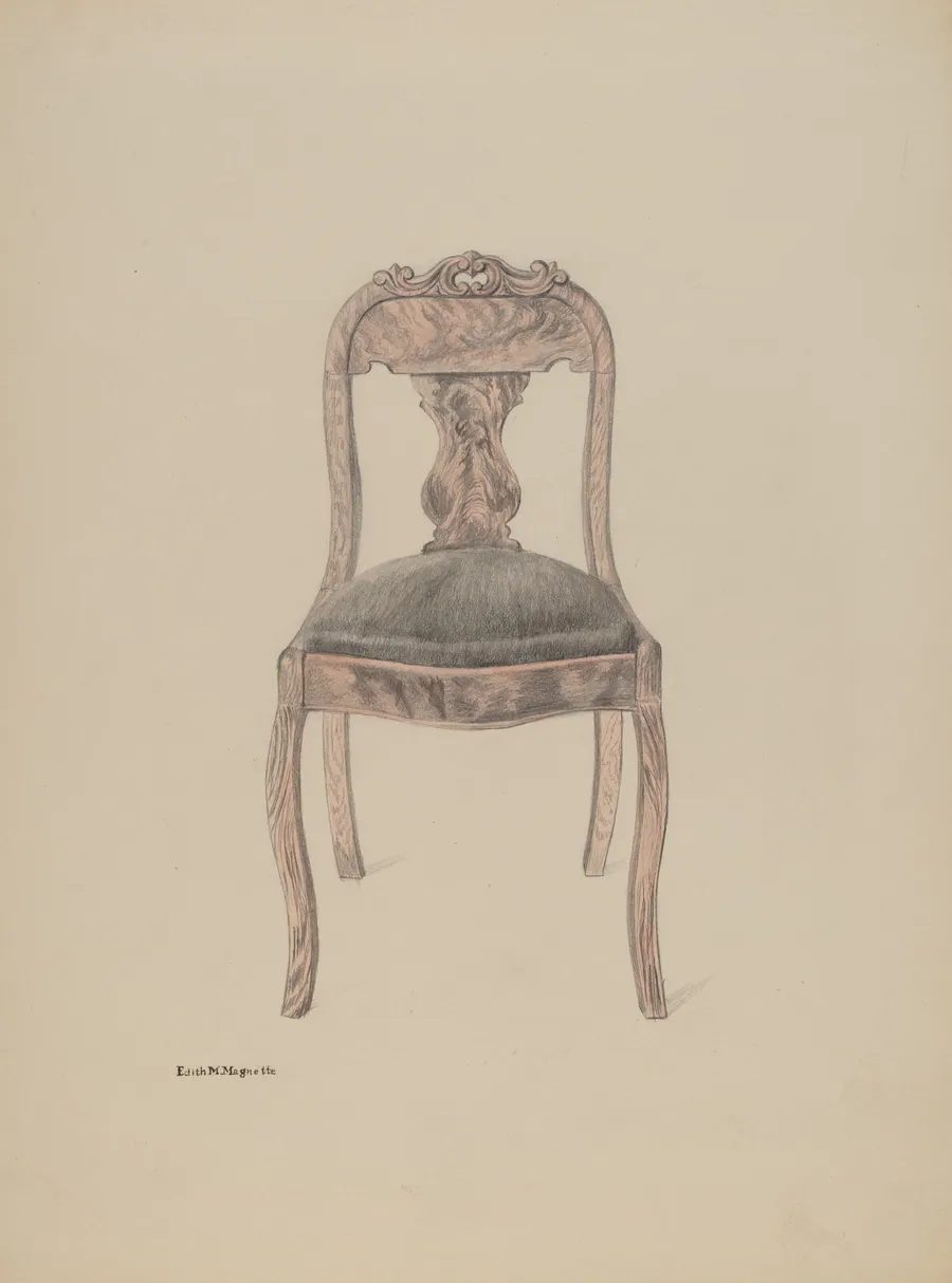 Fiddle-back Chair by Edith Magnette