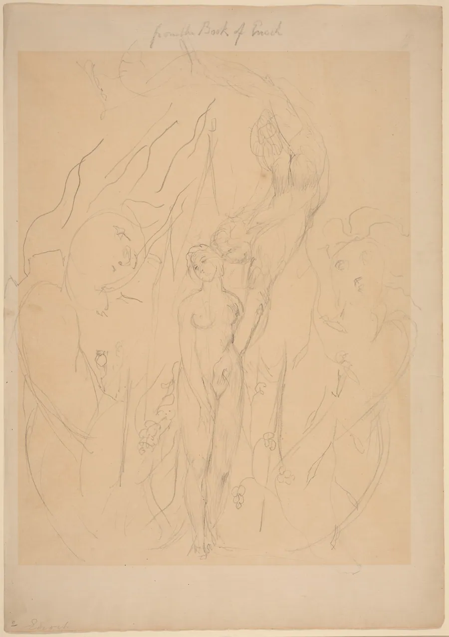 An Angel Teaching a Daughter of Men the Secrets of Sin by William Blake