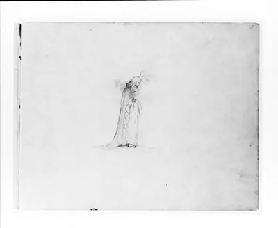 Standing Male Figure (Jesus Christ?) (from Sketchbook)