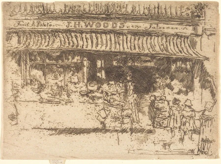 Woods's Fruit Shop by James McNeill Whistler