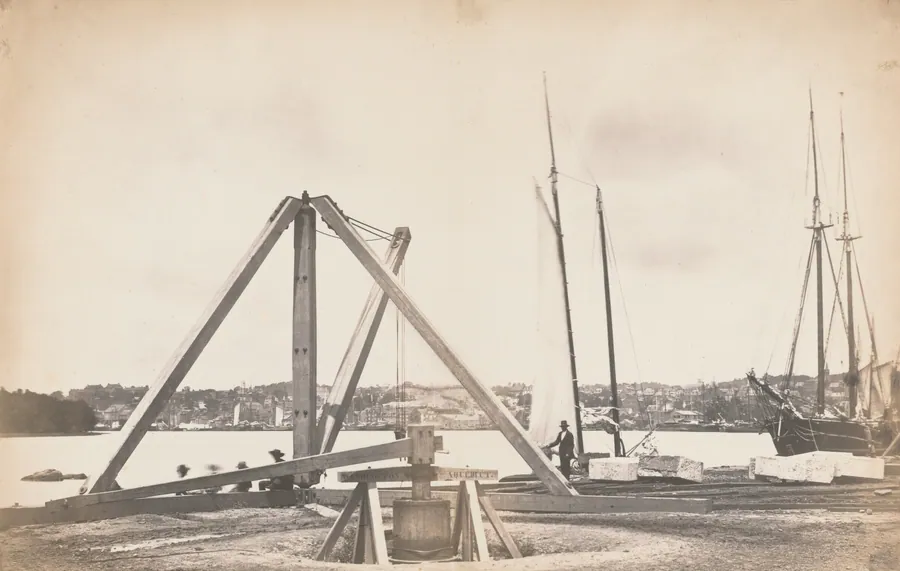 Construction of Washington Aqueduct by John Wood