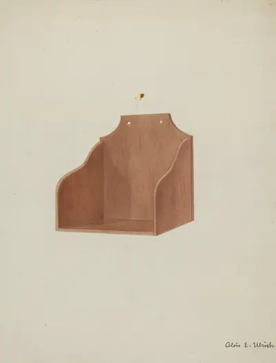 Shaker Wooden Wall Shelf