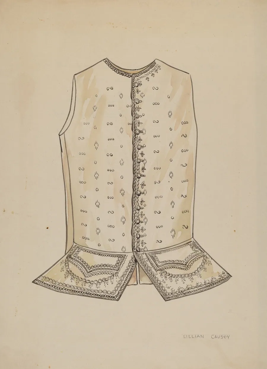 Man's Vest by Lillian Causey