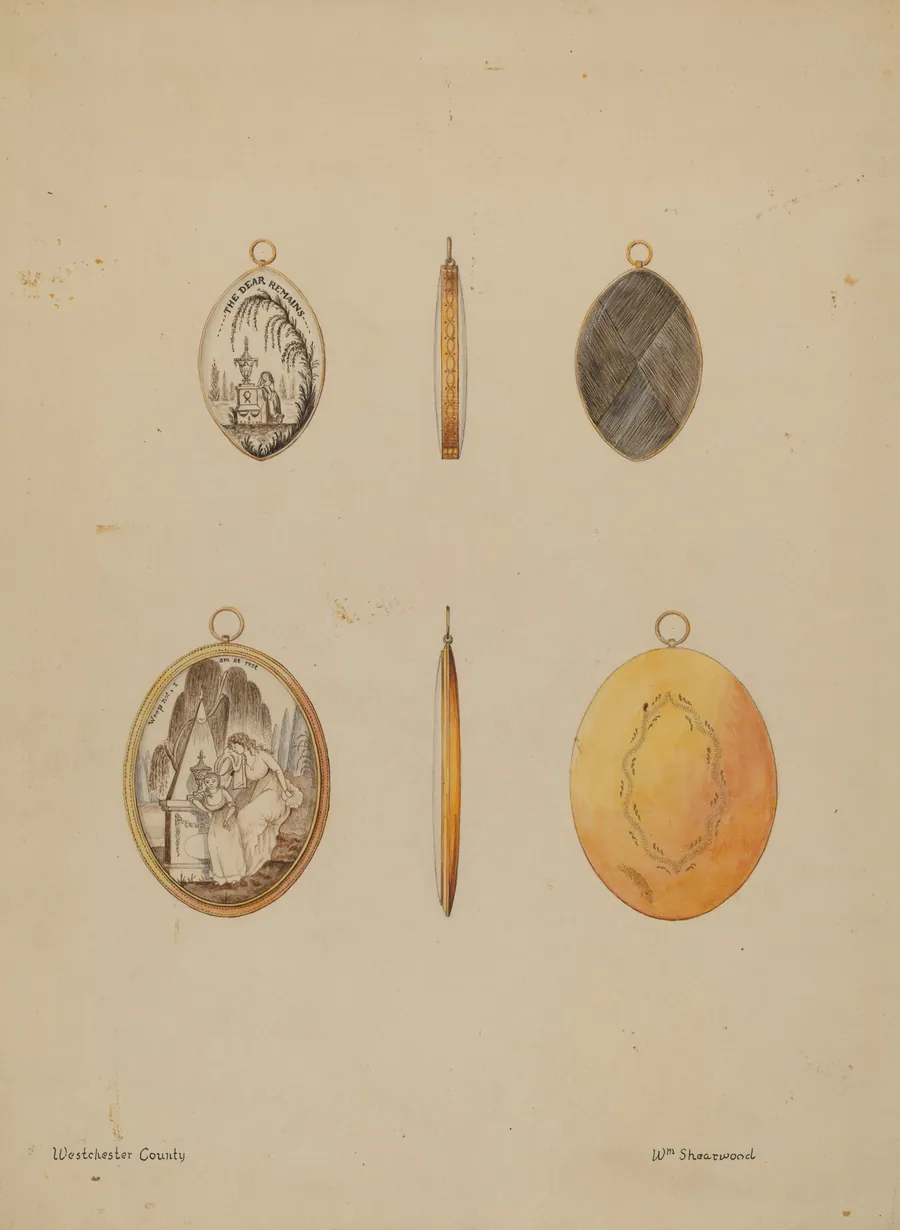 Mourning Pendants by William P. Shearwood