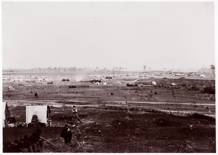 Fort Burnham, front of Petersburg by Mathew B. Brady