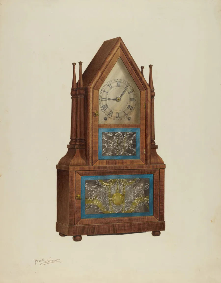 Shelf Clock by Frank Wenger