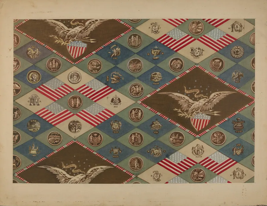 Textile (State Emblems) by Angelo Bulone