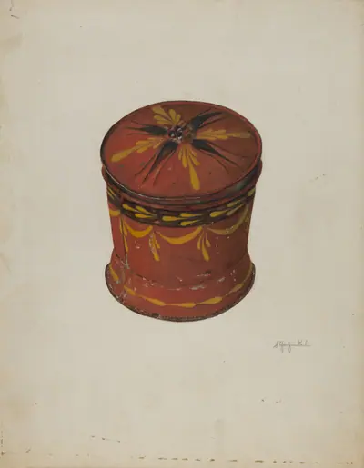 Toleware Sugar Bowl