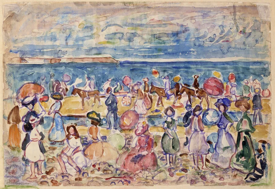 Holiday in New England by Maurice Prendergast, born St. John's, Newfoundland 1858-died New York City 1924