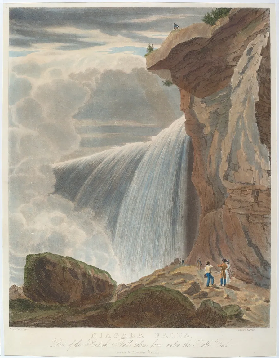 Niagara Falls from Under Table Rock by John Hill