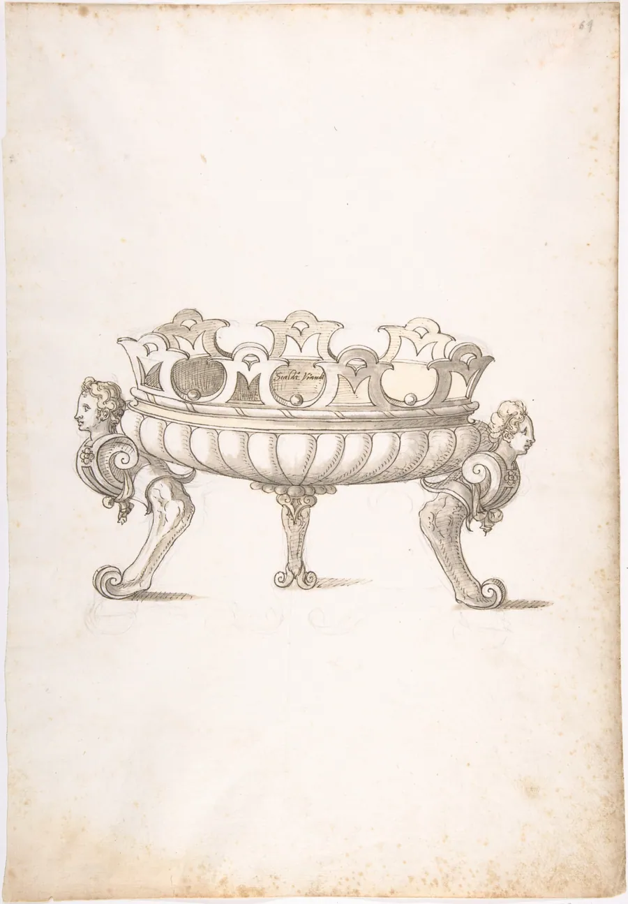 Design for a Bronze Vessel by Erasmus Hornick