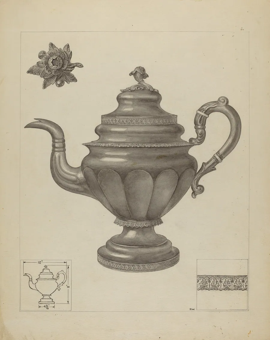 Silver Teapot by Paul Ward