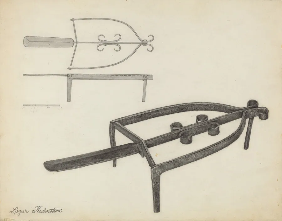 Flat Iron Holder by Lazar Rubinstein