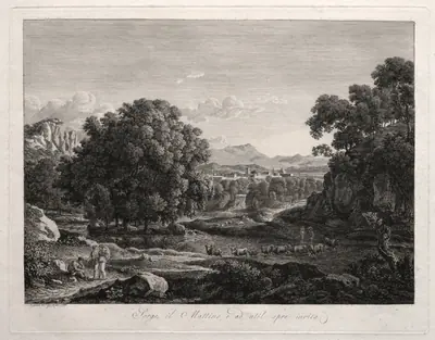 Heroic Landscape: Cattle Crossing the River