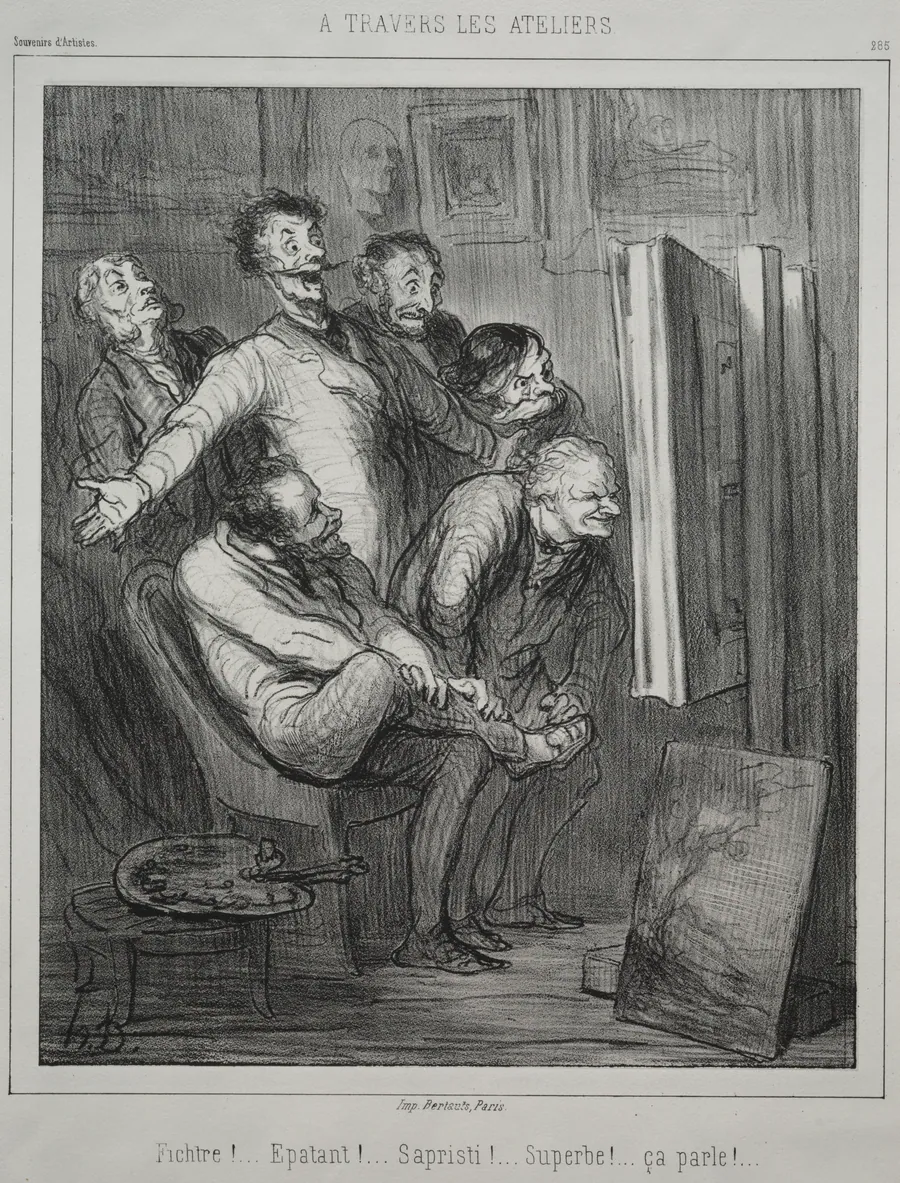 Around the Studios by Honoré Daumier