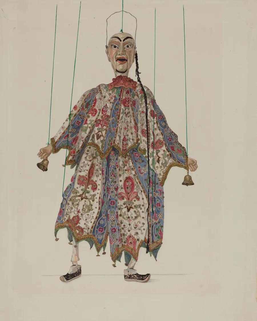 Puppet - "Chinese Minstrel" by Vera Van Voris