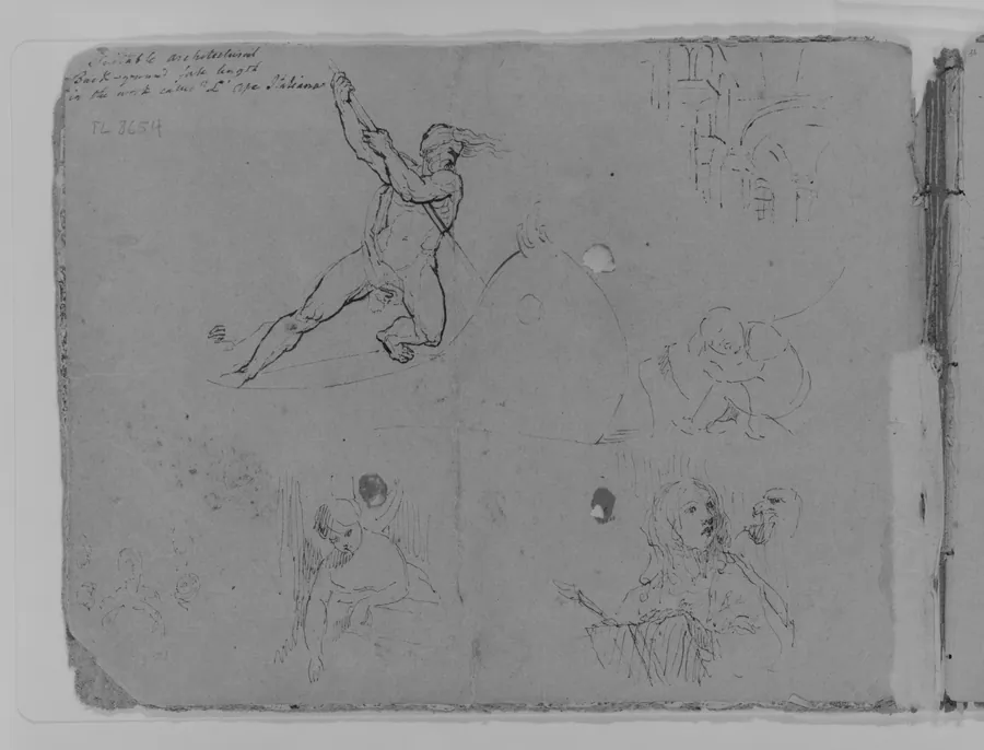 Inside Front Cover (from Sketchbook) by Thomas Sully