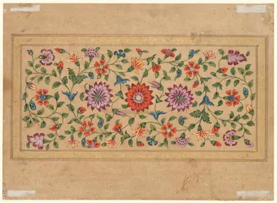 Scrolling Floral Vines (verso)
