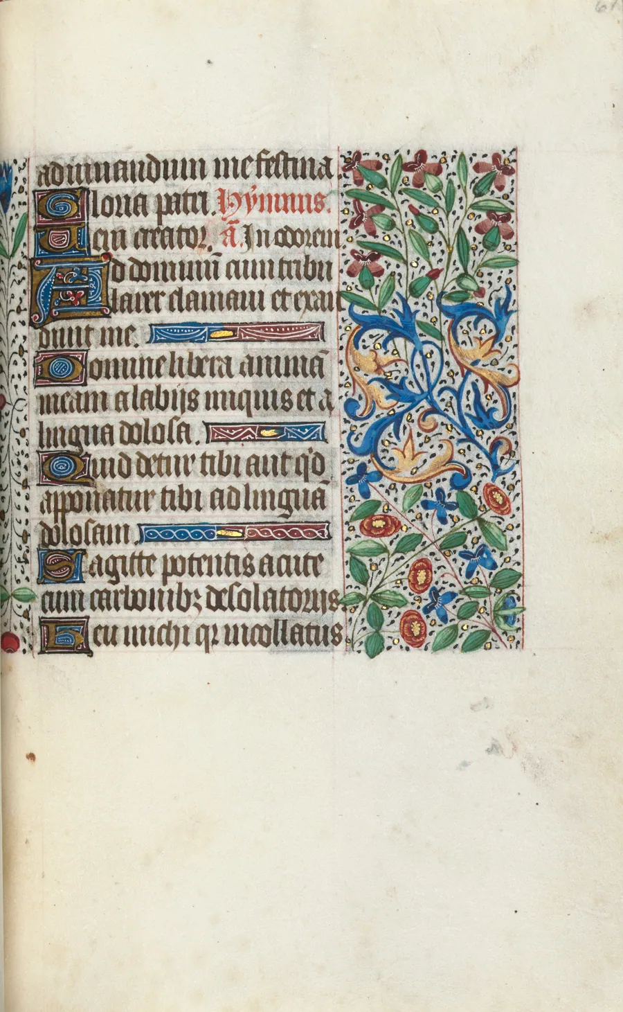 Book of Hours (Use of Rouen): fol. 61r by Master of the Geneva Latini